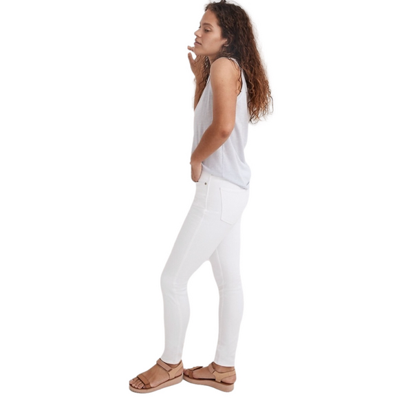 Madewell Jeans White 10” Skinny Size 30 NWT - Picture 2 of 5